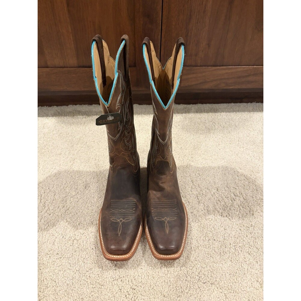 Shyanne Cassidy Combo Western Boot Brown Womens Size 7M - Picture 2 of 10